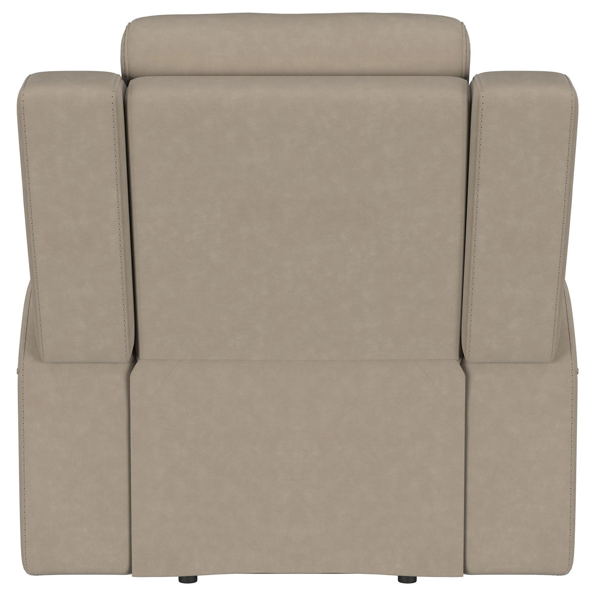 Brentwood Taupe Upholstered Recliner Chair by Coaster at Eve Furniture