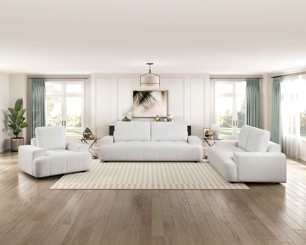 Brera Beige Loveseat by Homelegance at Eve Furniture