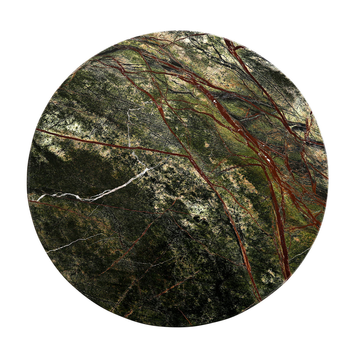 Breton 18" Side Table in Green Bidasar Marble by Home Trends & Design at Eve Furniture