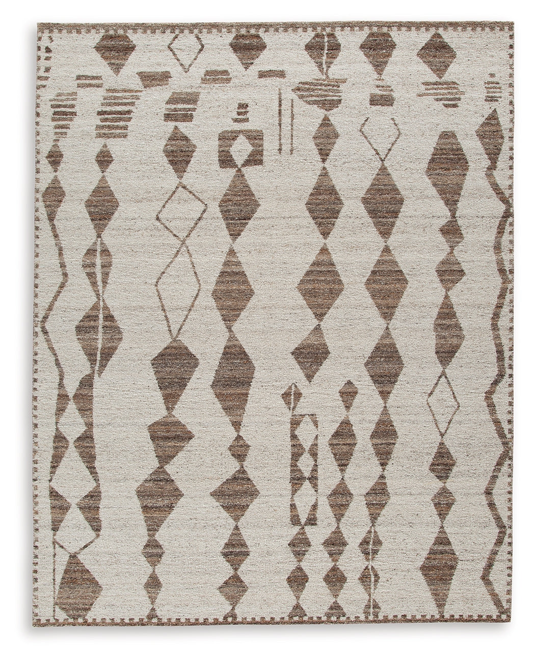 Brettler Beige/Brown Large Rug by Ashley at Eve Furniture