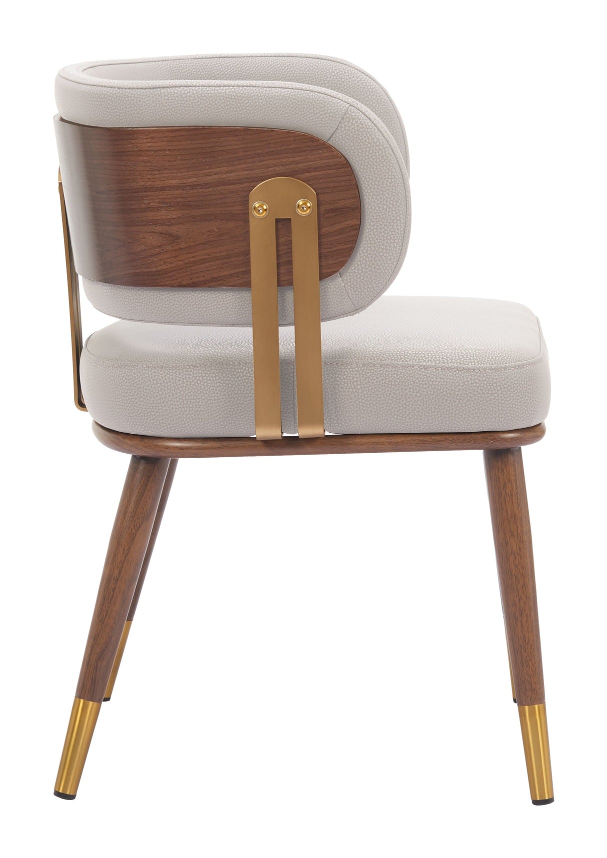 Brew Beige & Walnut Dining Chair by Zuomod at Eve Furniture