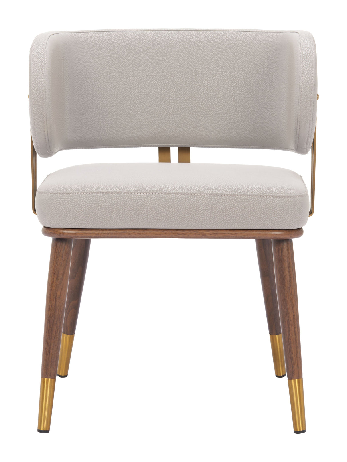Brew Beige & Walnut Dining Chair by Zuomod at Eve Furniture