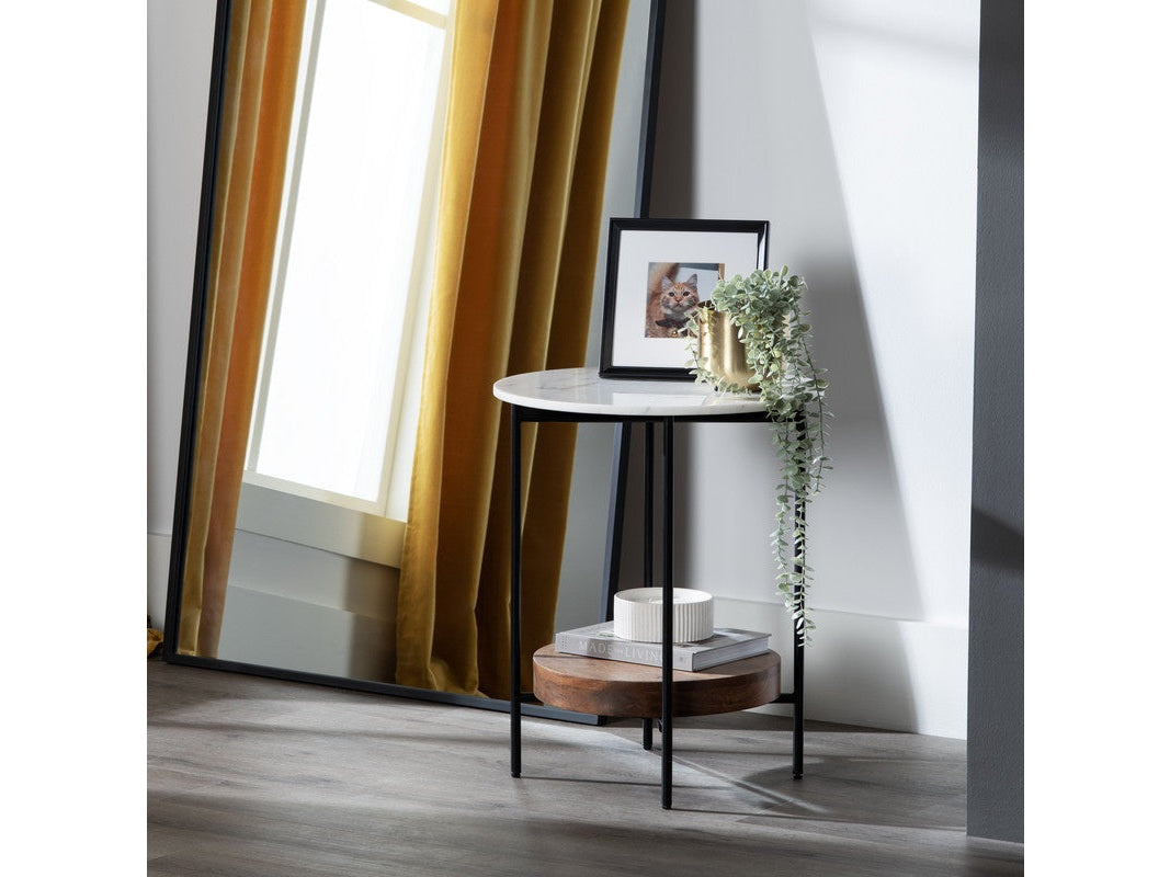 Brewpub White/Brown End Table by Crestview at Eve Furniture