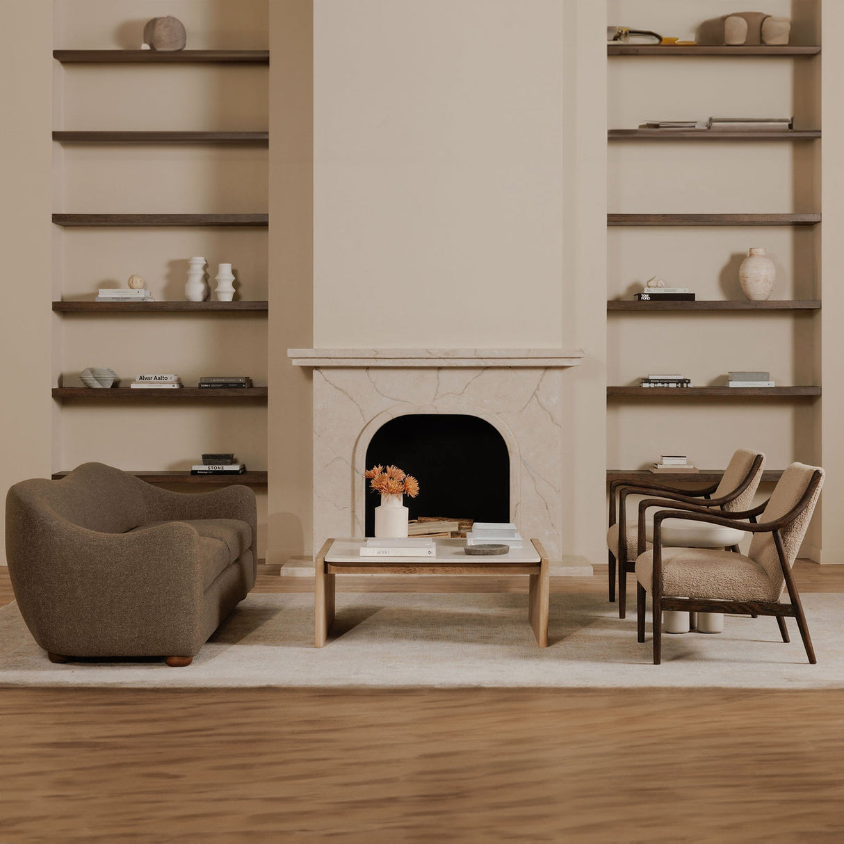 Bria Brown Sofa by Moe's Home at Eve Furniture