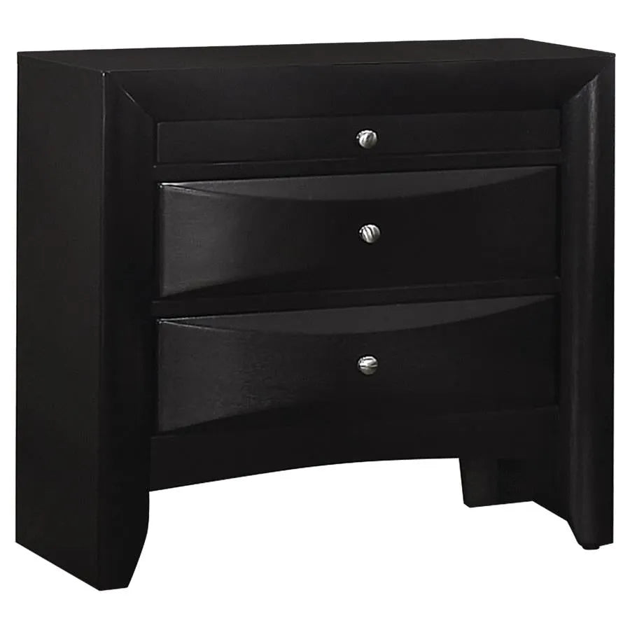 Briana Black 5-Piece Eastern King Storage Bedroom Set with Bookcase Headboard by Coaster at Eve Furniture