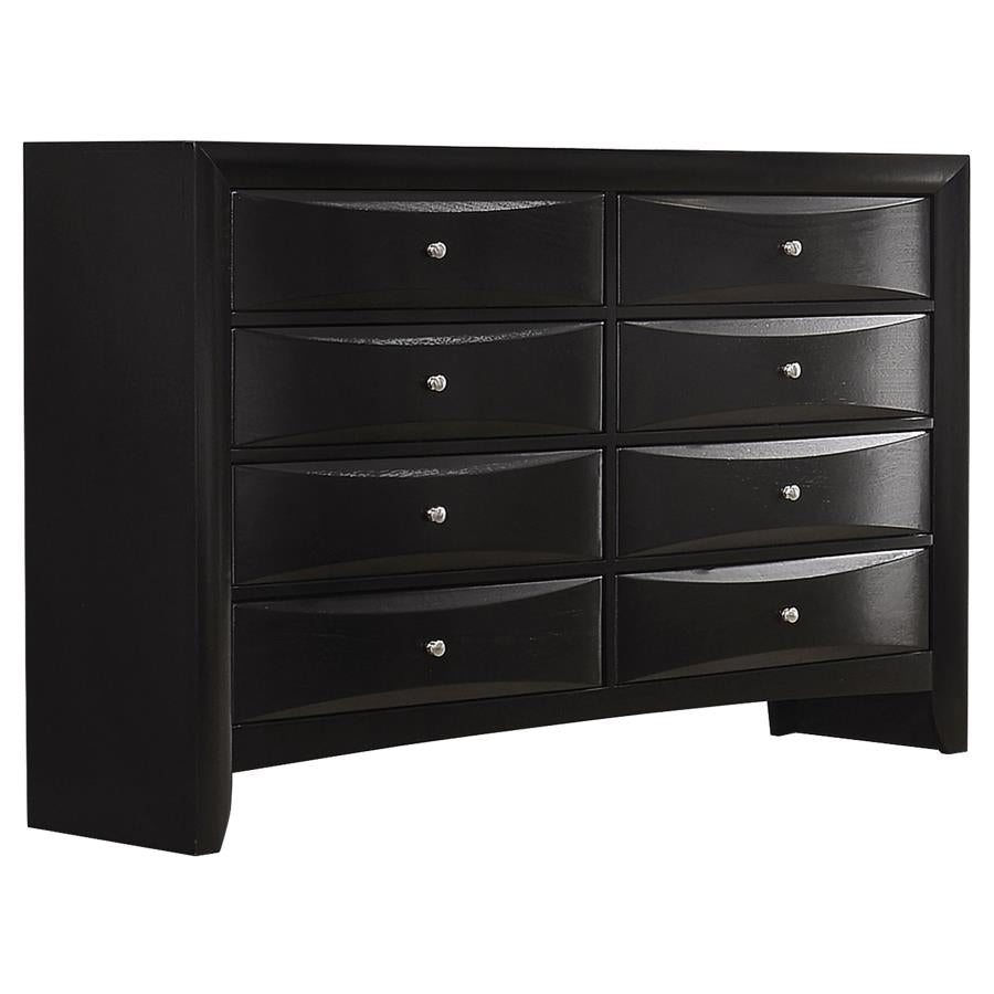 Briana Black 5-Piece Queen Storage Bedroom Set with Bookcase Headboard by Coaster at Eve Furniture