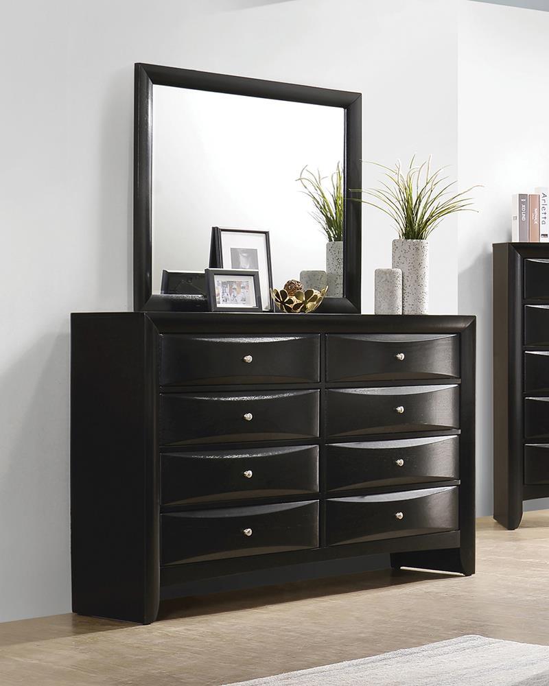 Briana Black Rectangular 8-Drawer Dresser by Coaster at Eve Furniture
