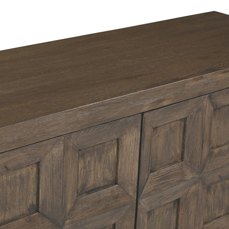 Briarwood Brown Three-Door Sideboard by Crestview at Eve Furniture