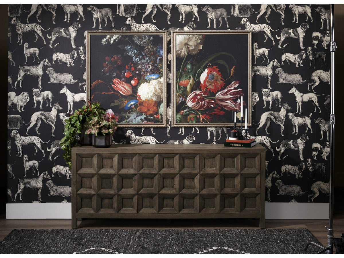 Briarwood Brown Three-Door Sideboard by Crestview at Eve Furniture