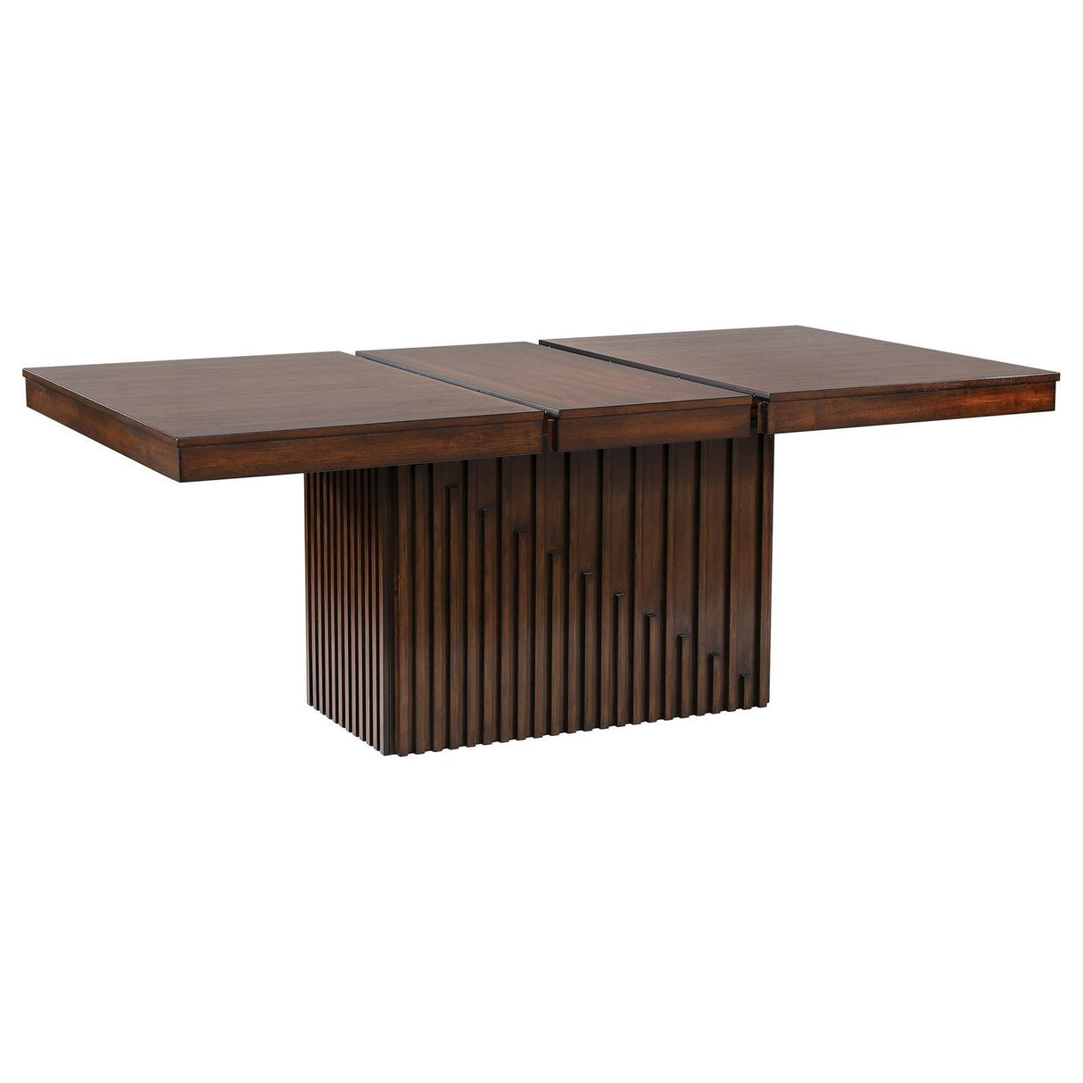 Briarwood Mango Oak Rectangular Dining Table with 18" Removable Extension Leaf by Coaster at Eve Furniture