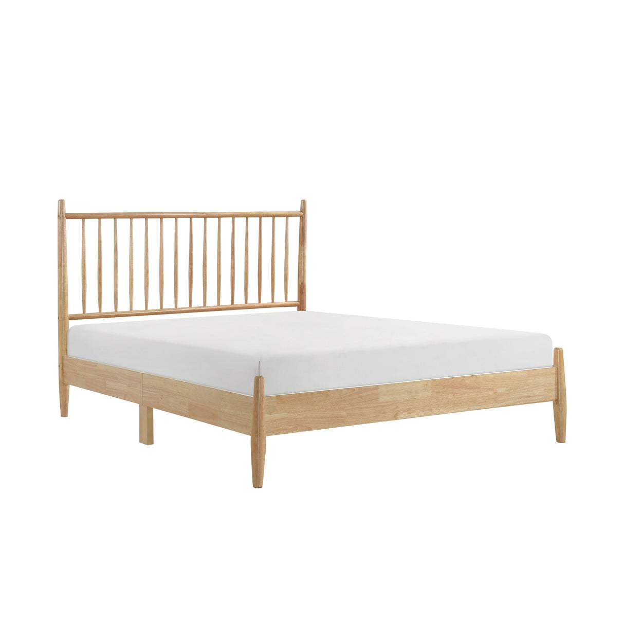 Brickell Natural Queen Platform Bed by Homelegance at Eve Furniture