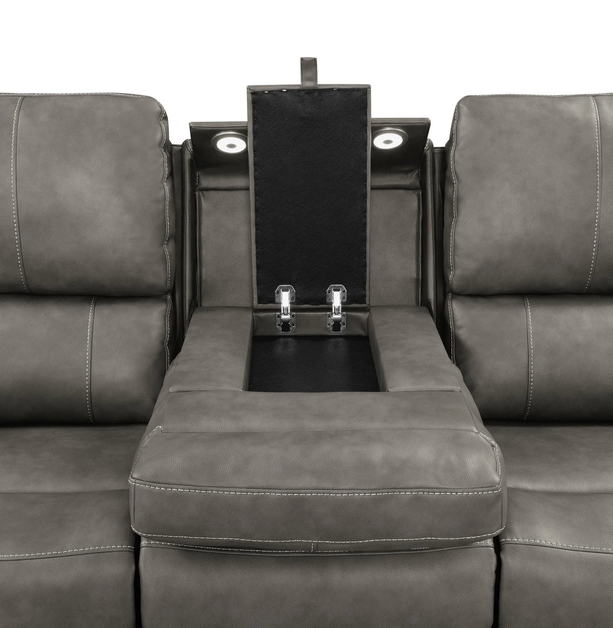 Brickston Triple Power Reclining Sofa Charcoal by Coaster at Eve Furniture