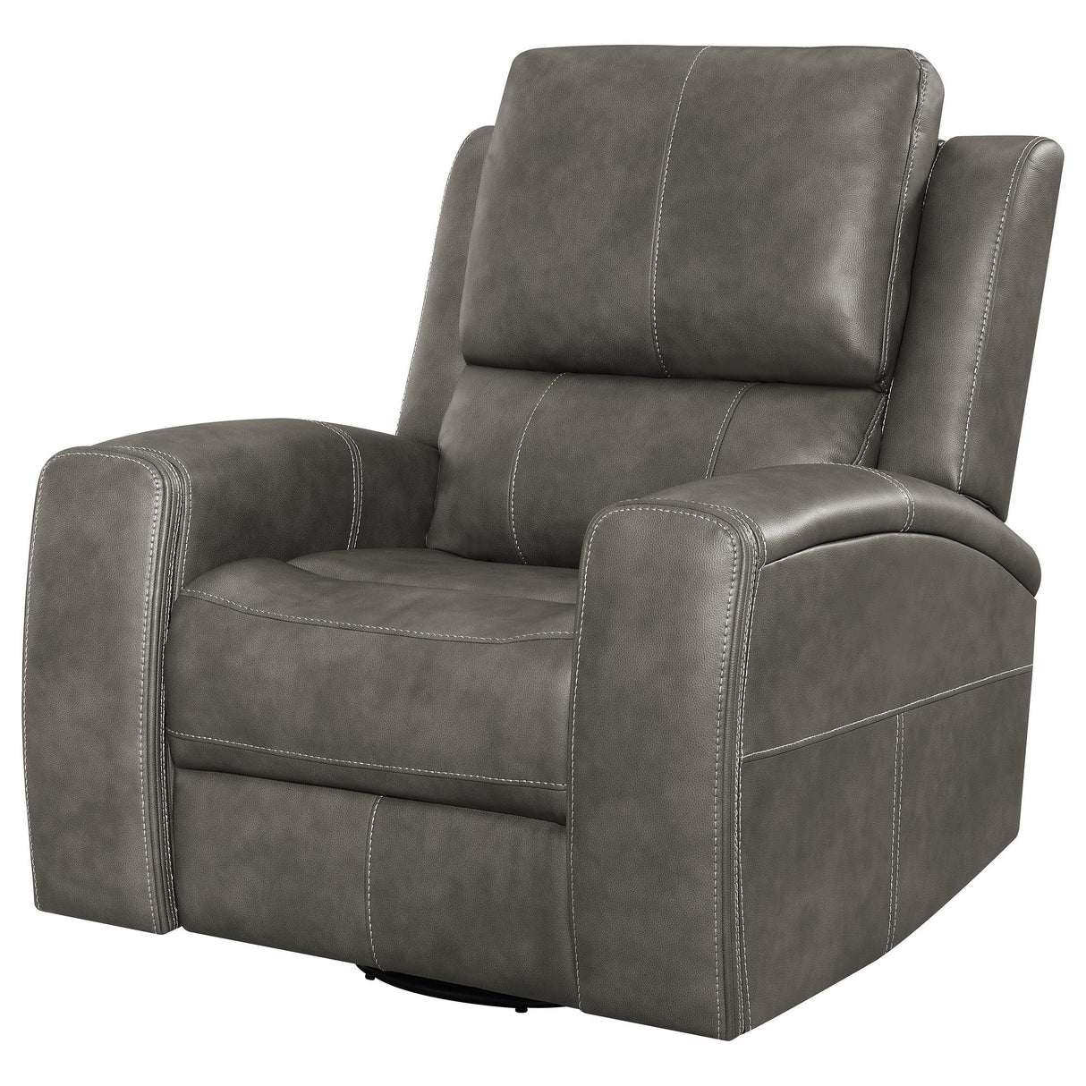 Brickston Charcoal Triple Power Swivel Glider Recliner by Coaster at Eve Furniture