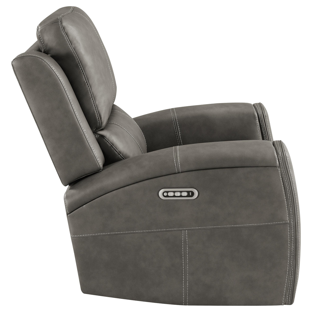 Brickston Charcoal Triple Power Swivel Glider Recliner by Coaster at Eve Furniture