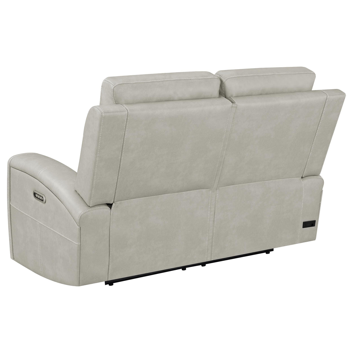 Brickston Gray Triple Power Reclining Loveseat by Coaster at Eve Furniture