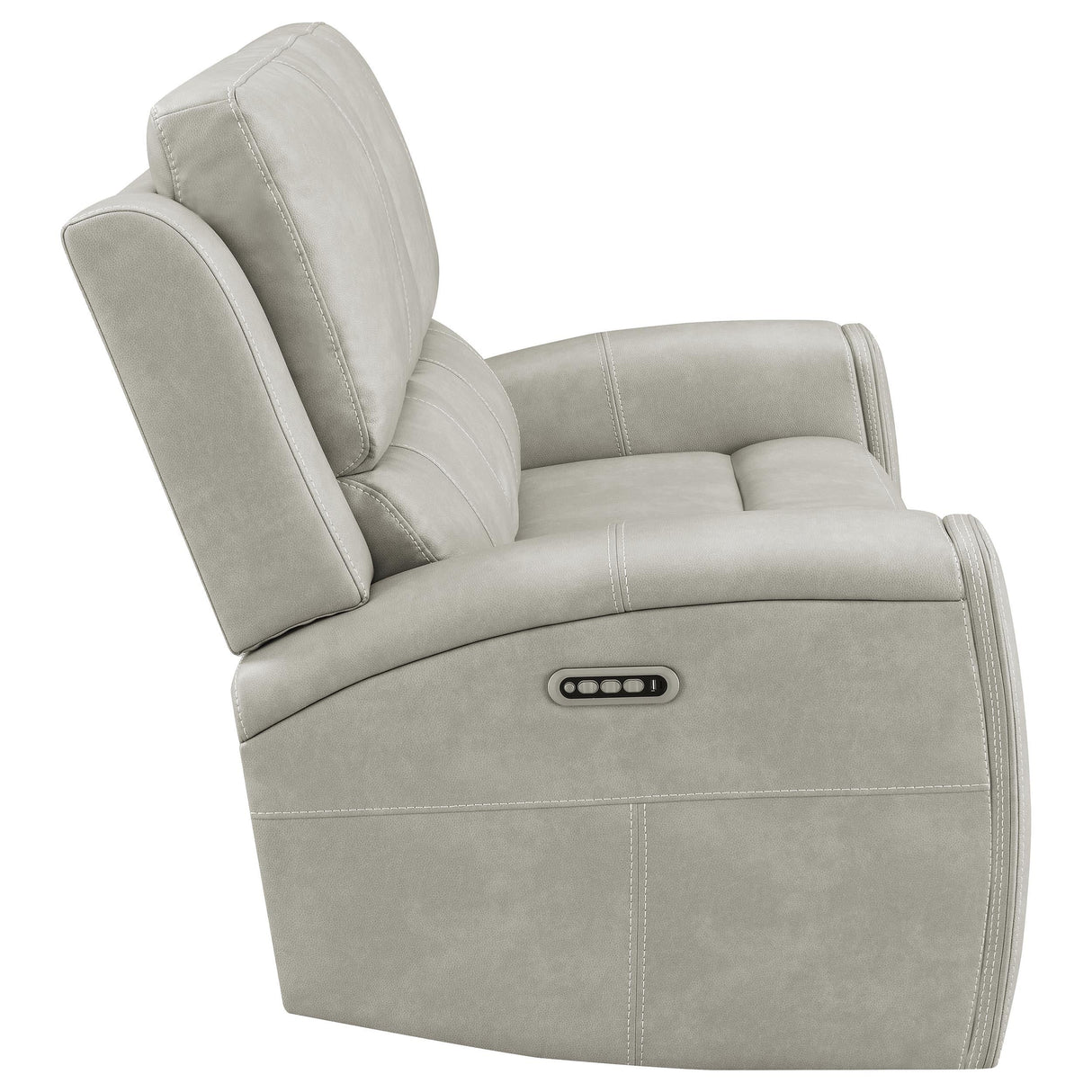 Brickston Gray Triple Power Reclining Loveseat by Coaster at Eve Furniture