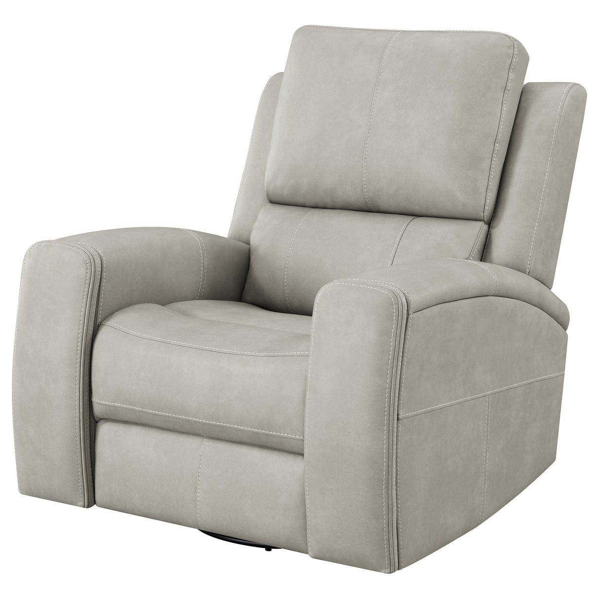 Brickston Gray Triple Power Swivel Glider Recliner by Coaster at Eve Furniture