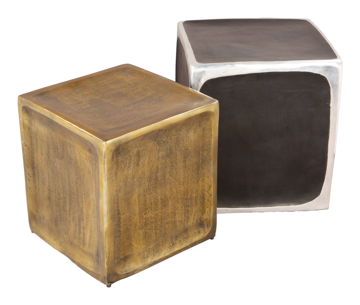 Brics Multicolor Side Table Set (2-Piece) by Zuomod at Eve Furniture