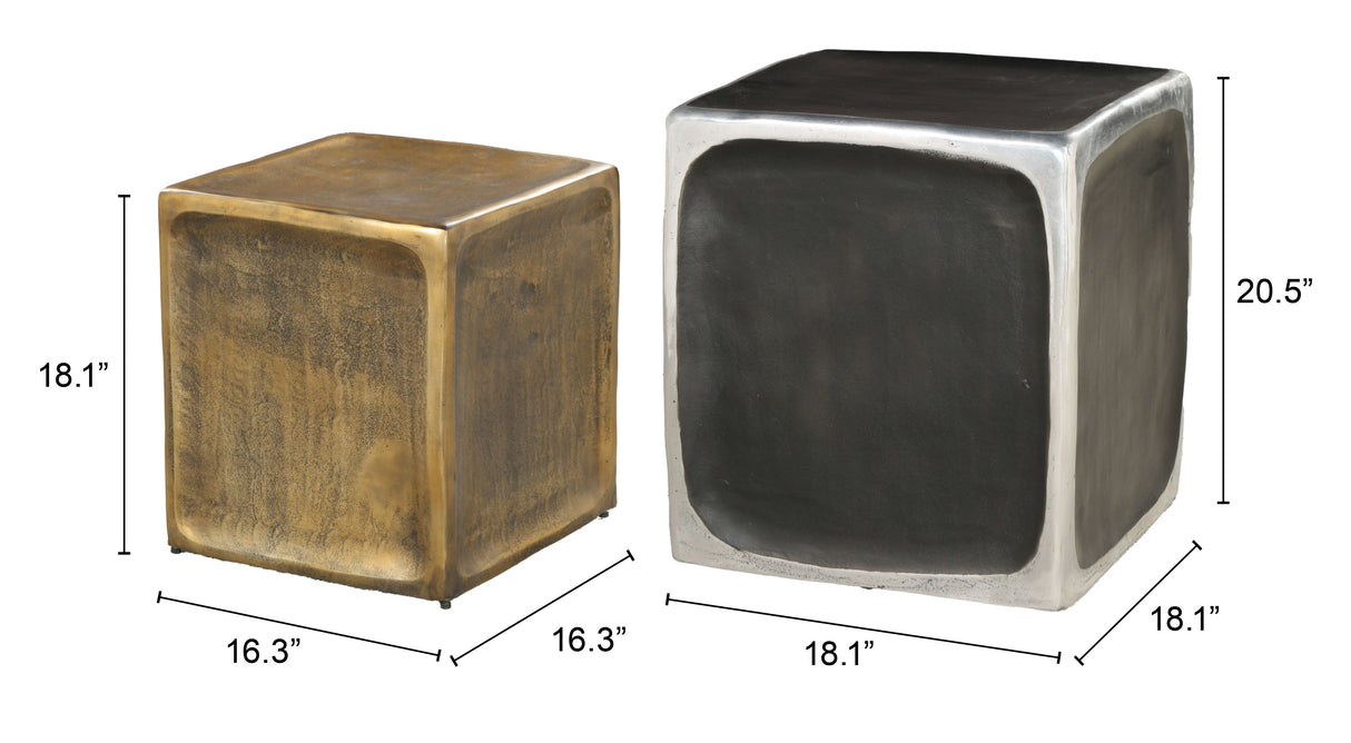 Brics Multicolor Side Table Set (2-Piece) by Zuomod at Eve Furniture