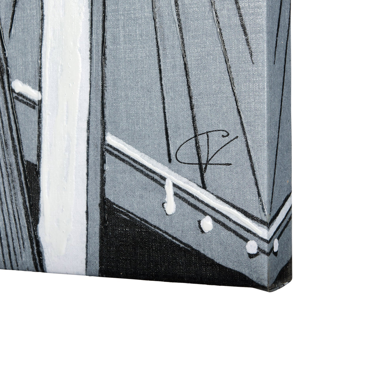 Bridge I by Mercana Studio a Hand Embellished Textured Canvas by Mercana at Eve Furniture
