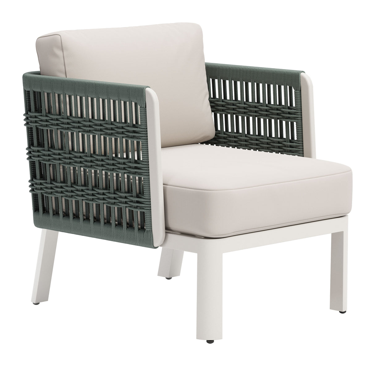 Bridgehampton White Outdoor Armchair by Zuomod at Eve Furniture
