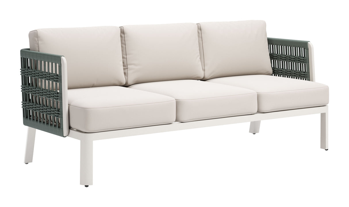 Bridgehampton White Outdoor Sofa by Zuomod at Eve Furniture