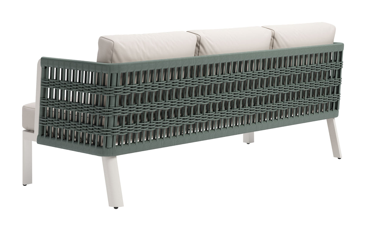 Bridgehampton White Outdoor Sofa by Zuomod at Eve Furniture