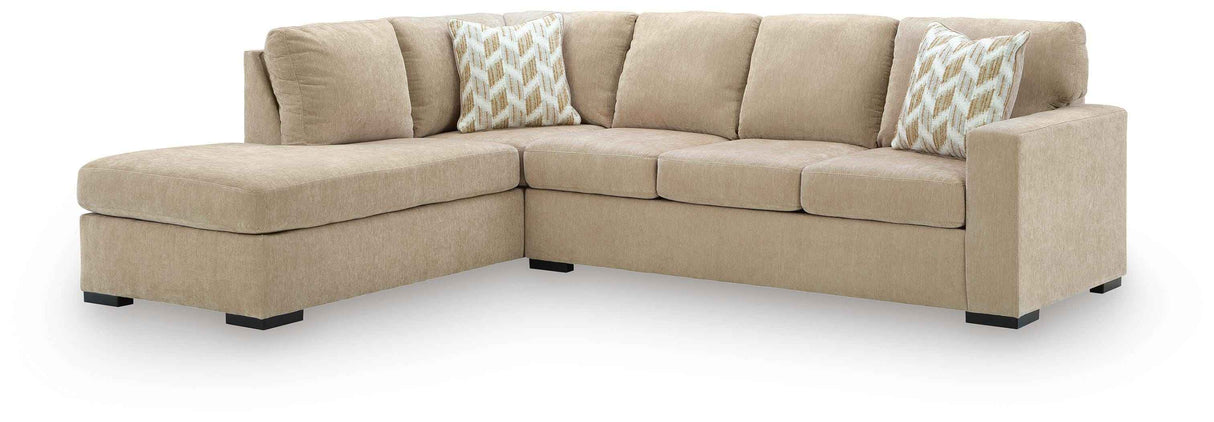 Bridgepoint Almond 2-Piece Sleeper Sectional with LAF Chaise by Ashley at Eve Furniture