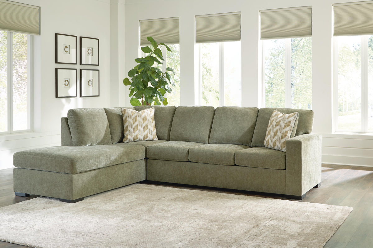 Bridgepoint Moss 2-Piece Sleeper Sectional with Chaise by Ashley at Eve Furniture