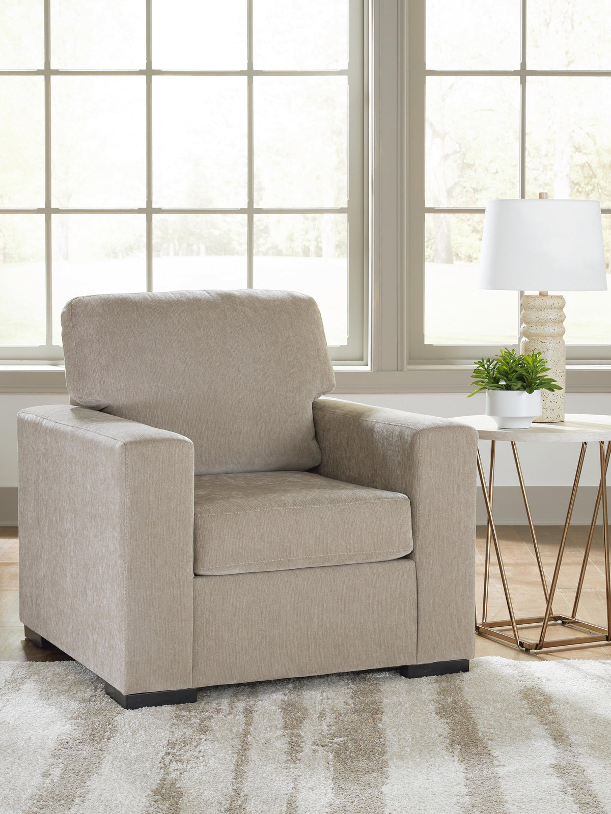 Bridgepoint Stone Chair by Ashley at Eve Furniture