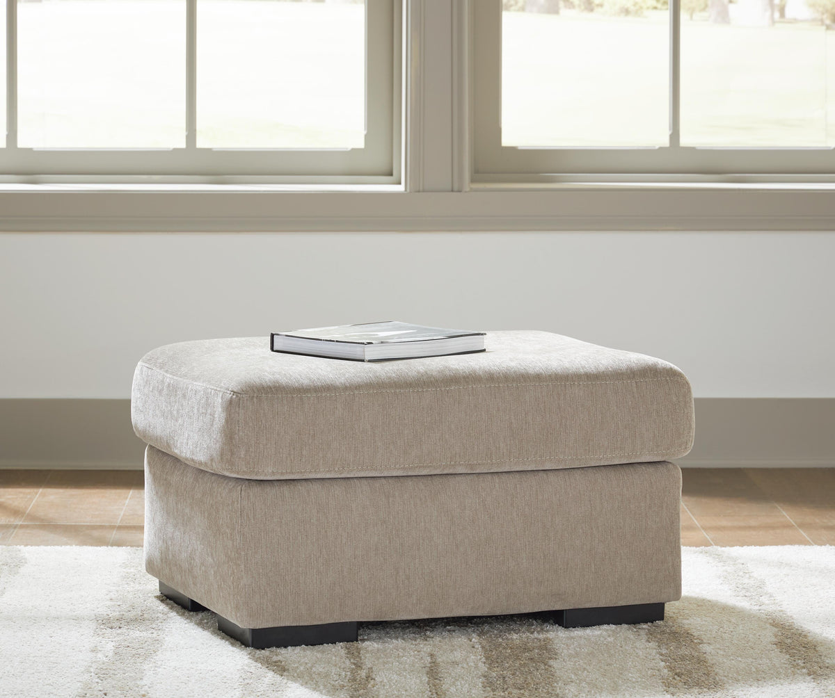 Bridgepoint Stone Ottoman by Ashley at Eve Furniture