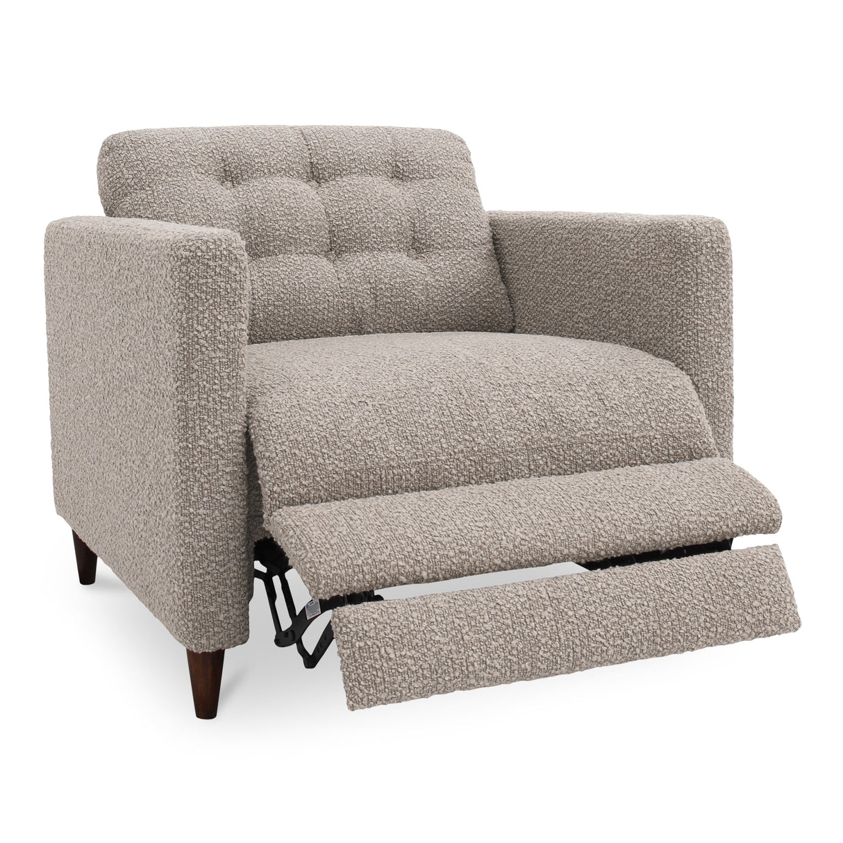 Bridgers Warm Grey Power Recliner Chair by MOES at Eve Furniture