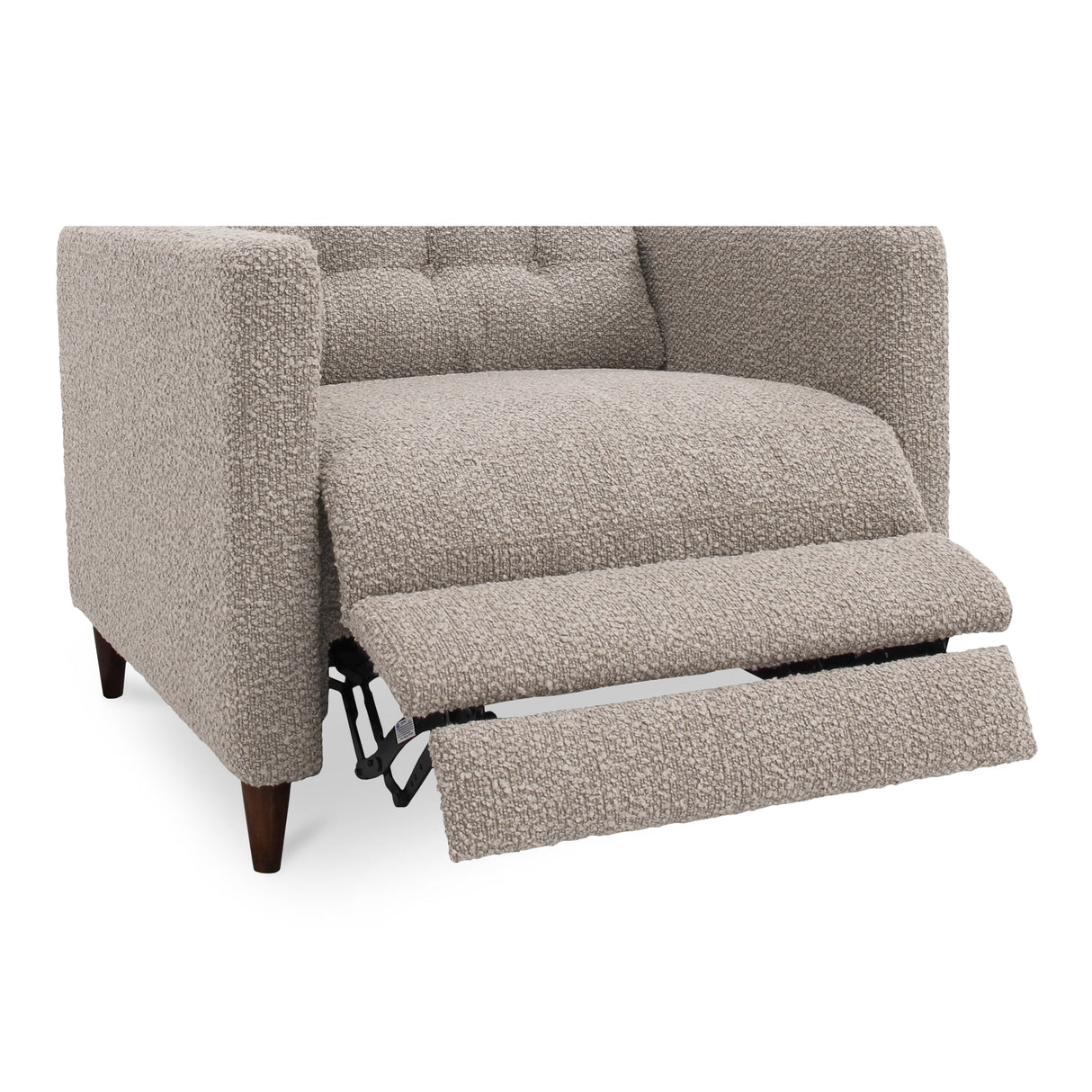 Bridgers Warm Grey Power Recliner Chair by MOES at Eve Furniture