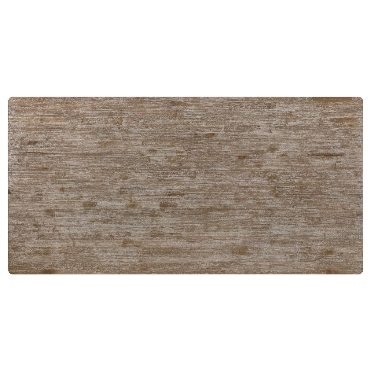 Bridget Brown Brushed and Charcoal Sandthrough Rectangular Dining Table by Coaster at Eve Furniture