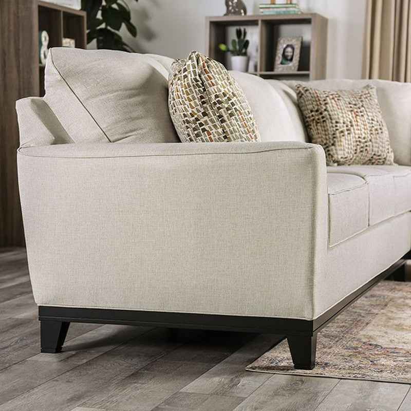 Bridie Ivory Sectional by Furniture of America at Eve Furniture