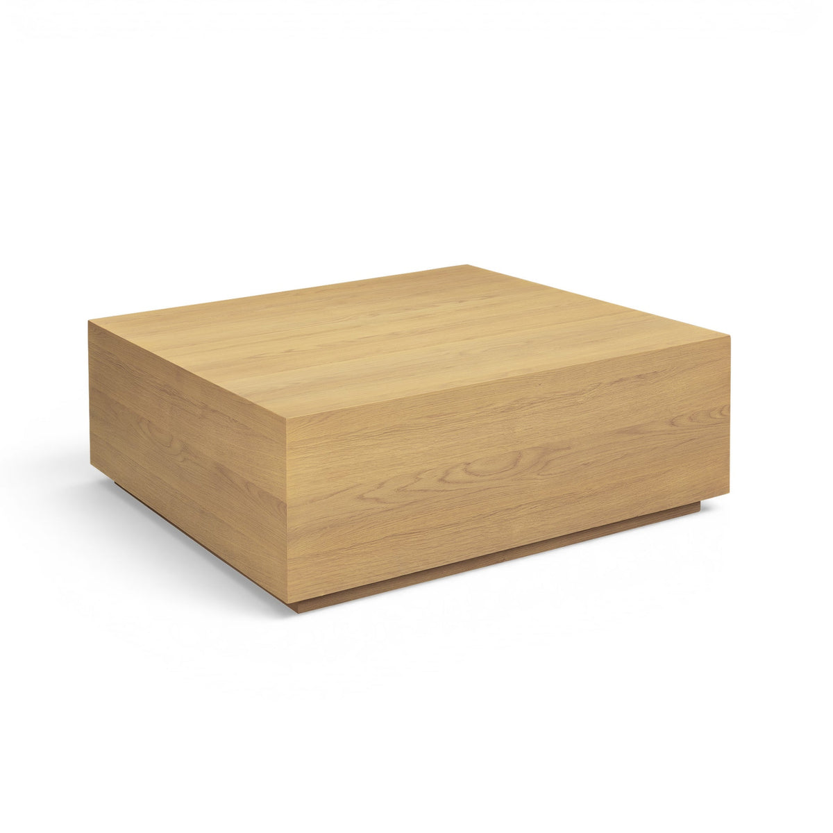 Brienne 47" Natural Oak Oversize Square Coffee Table by TOV Furniture at Eve Furniture