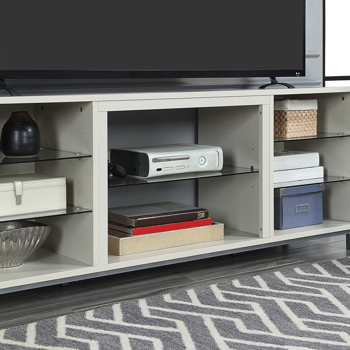 Brighton 60" TV Stand in Beige by Manhattan Comfort at Eve Furniture