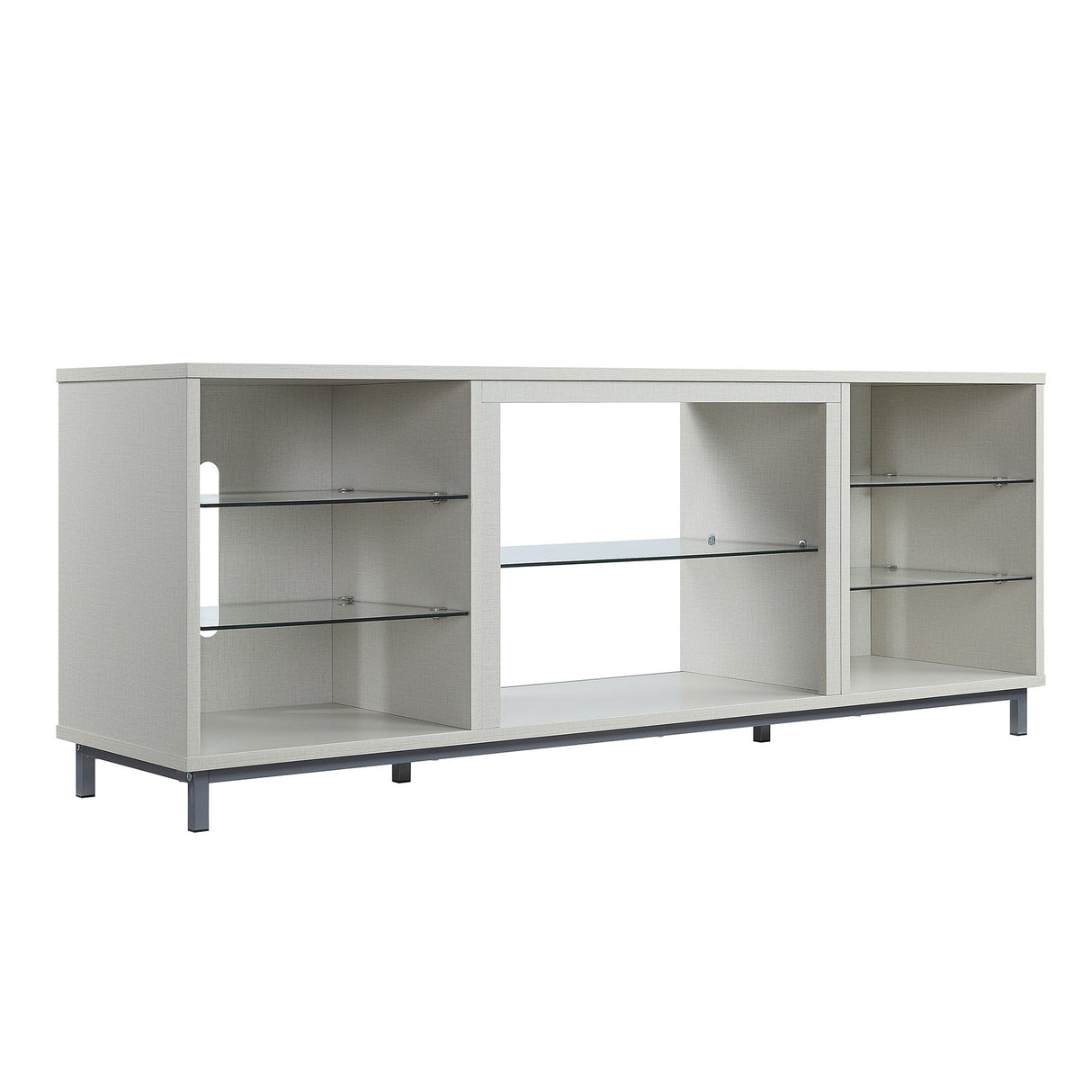 Brighton 60" TV Stand in Beige by Manhattan Comfort at Eve Furniture