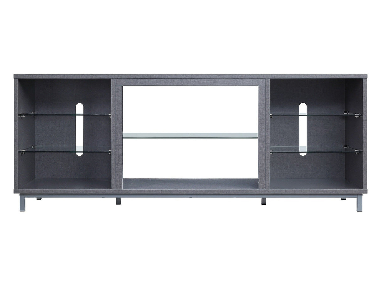 Brighton 60" TV Stand in Grey by Manhattan Comfort at Eve Furniture