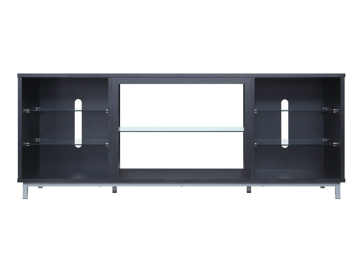 Brighton 60" TV Stand in Onyx by Manhattan Comfort at Eve Furniture