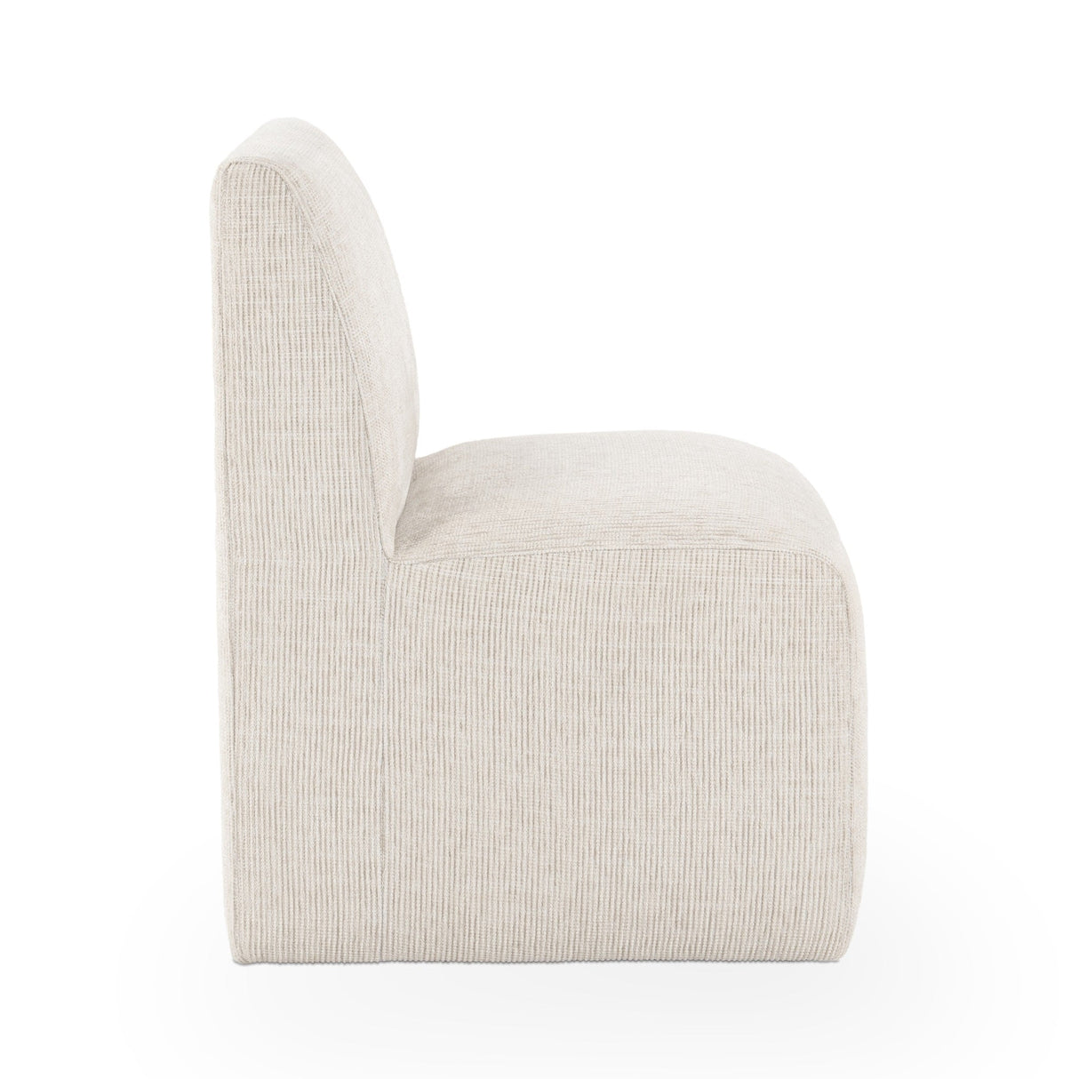 Brighton Dining Chair with Casters - Beige Vanilla by Classic Home at Eve Furniture