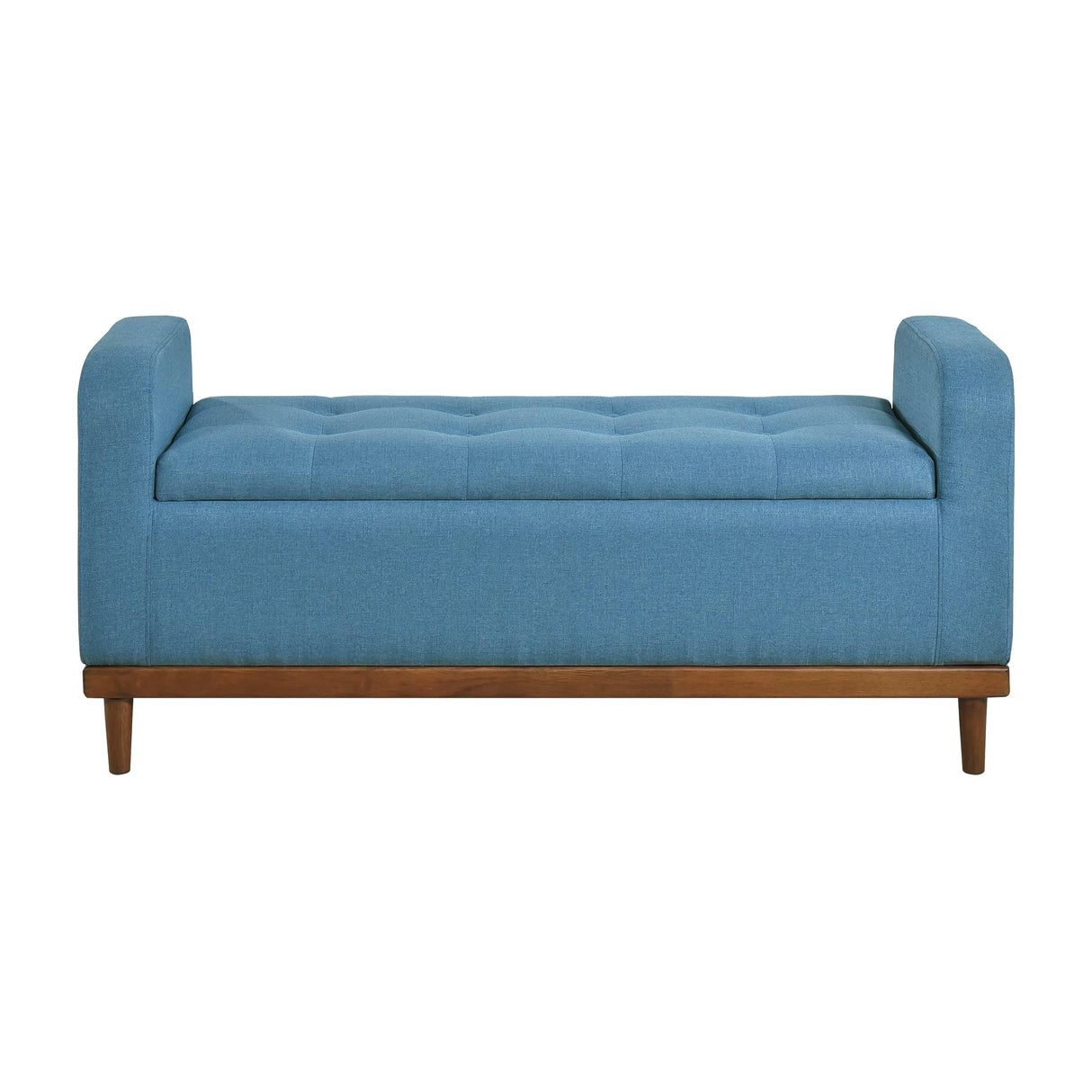 Brigitte Blue Lift Top Storage Bench by Homelegance at Eve Furniture