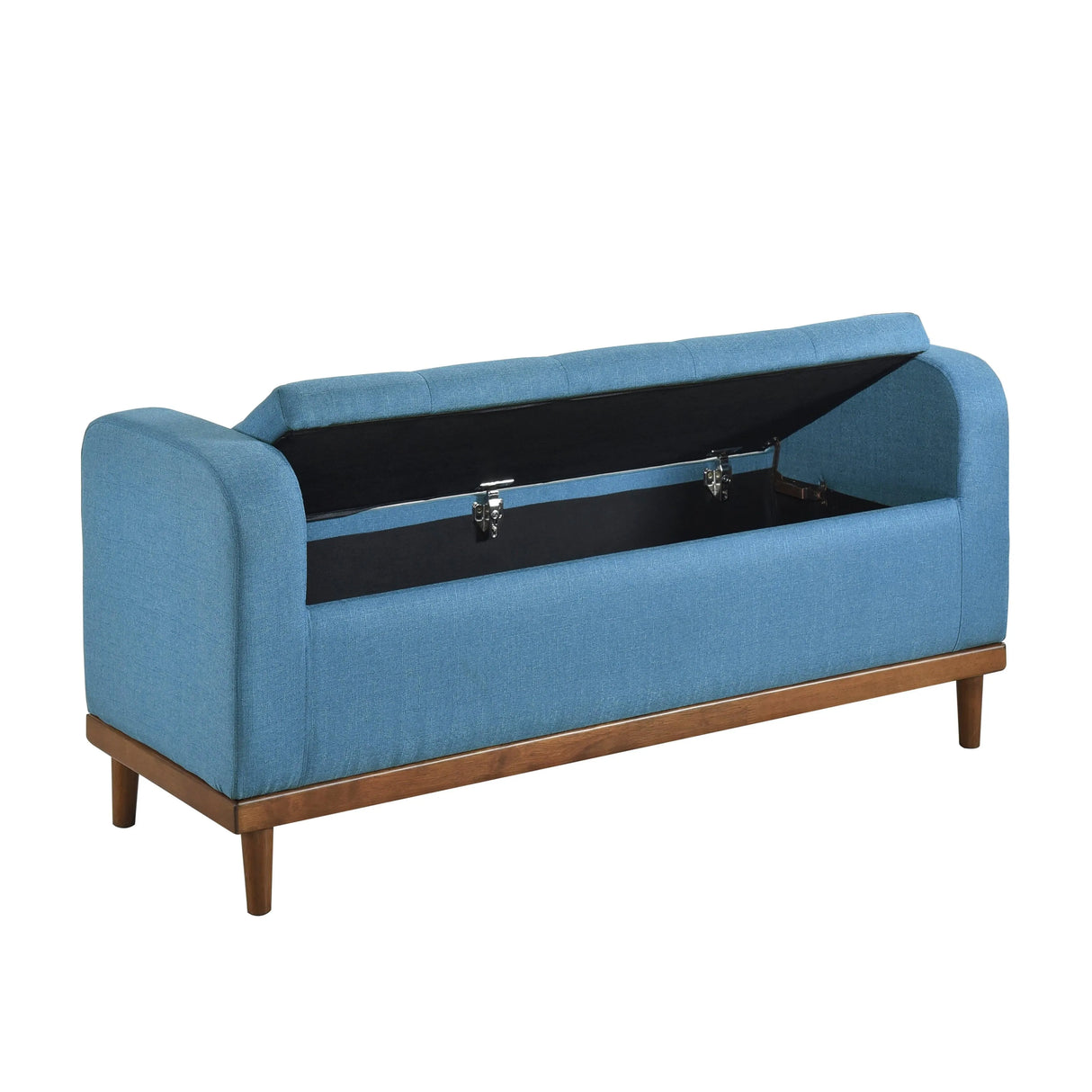 Brigitte Blue Lift Top Storage Bench by Homelegance at Eve Furniture