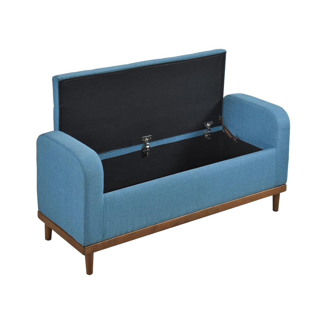 Brigitte Blue Lift Top Storage Bench by Homelegance at Eve Furniture