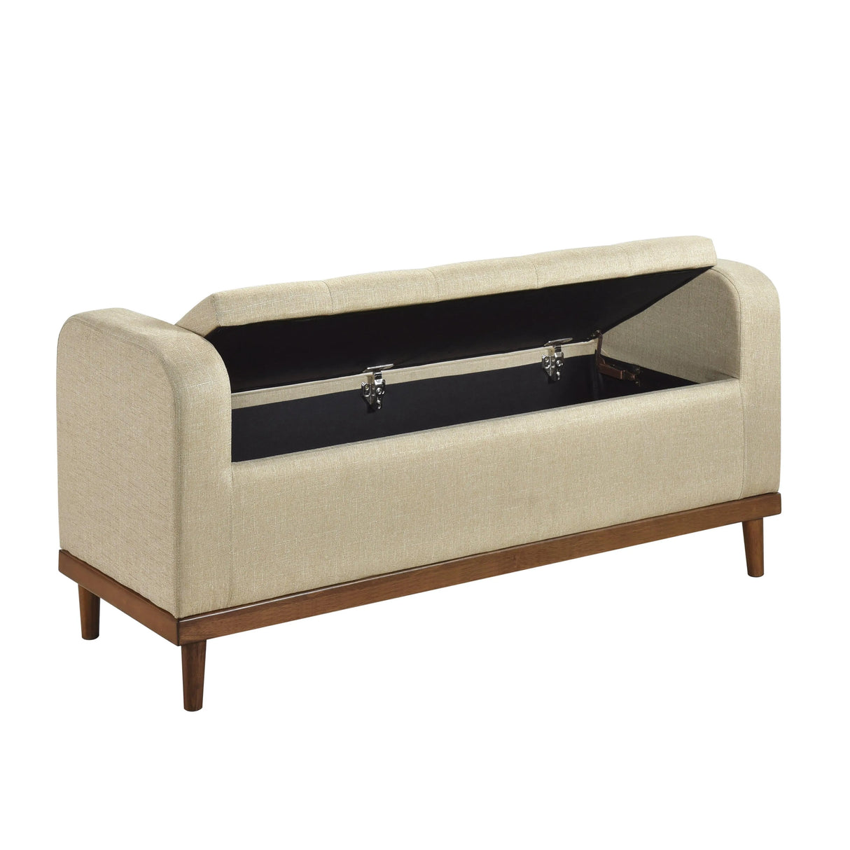 Brigitte Brown Lift Top Storage Bench by Homelegance at Eve Furniture