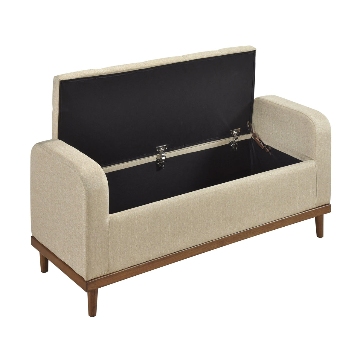 Brigitte Brown Lift Top Storage Bench by Homelegance at Eve Furniture