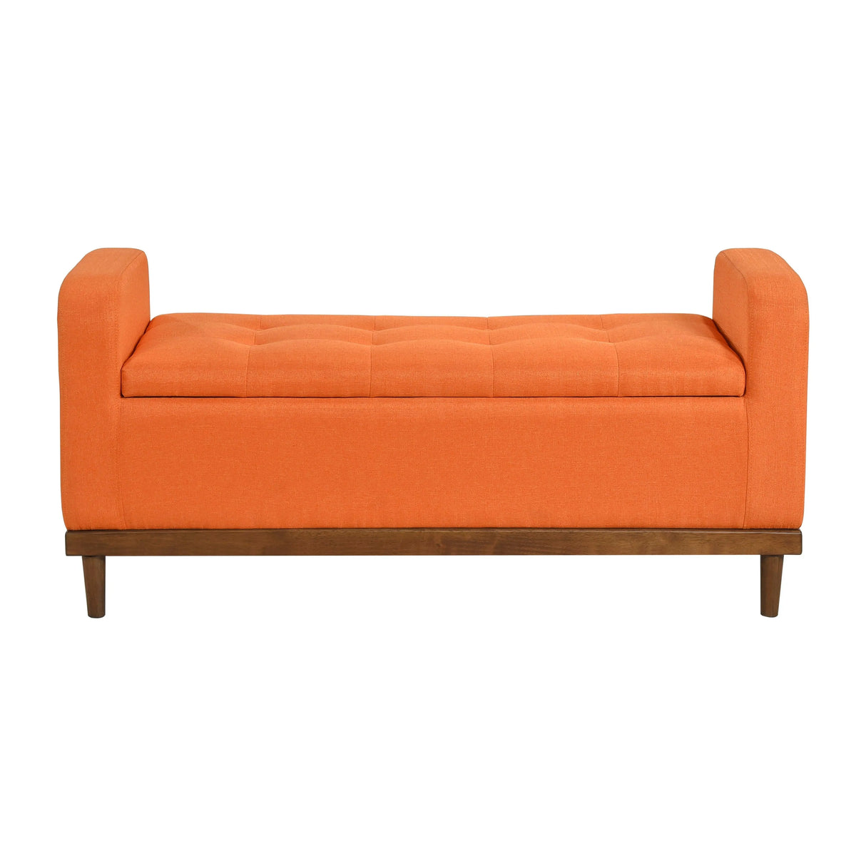 Brigitte Orange Lift Top Storage Bench by Homelegance at Eve Furniture