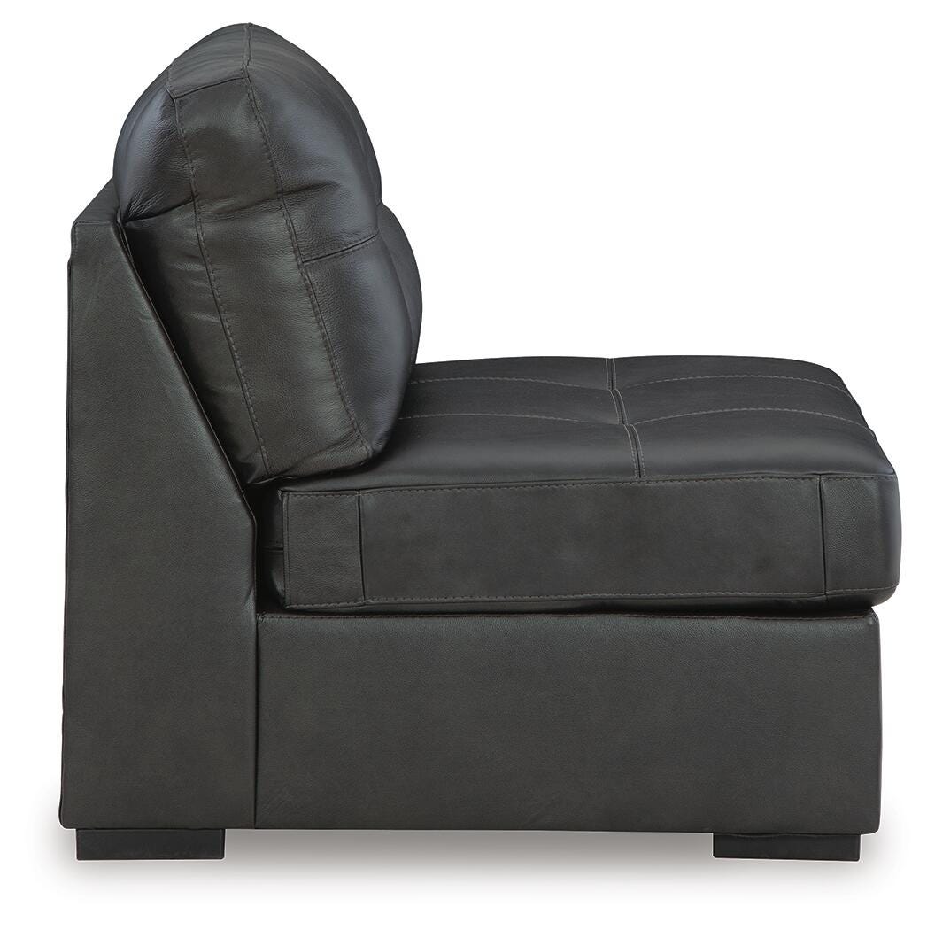 Brindley Fog Pier 4-Piece Sectional with Ottoman by Ashley at Eve Furniture