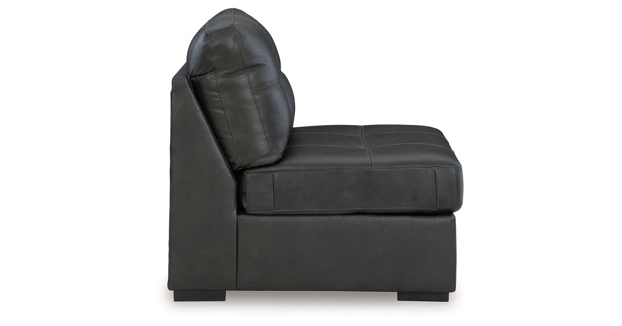 Brindley Fog Pier 4-Piece Sectional with Ottoman by Ashley at Eve Furniture