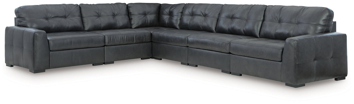 Brindley Pier Fog 6-Piece Sectional by Ashley at Eve Furniture